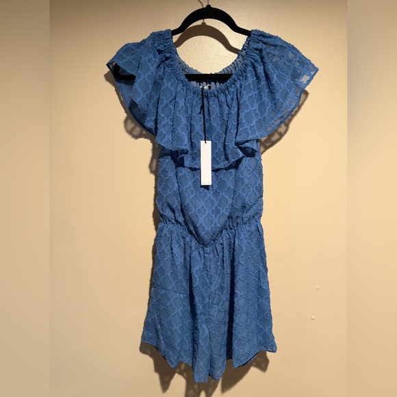 Three Eighty Two blue Romper NWT - Picture 1 of 9